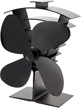 Valiant Premium IV Stove Fan and Magnetic Thermometer Black view 2