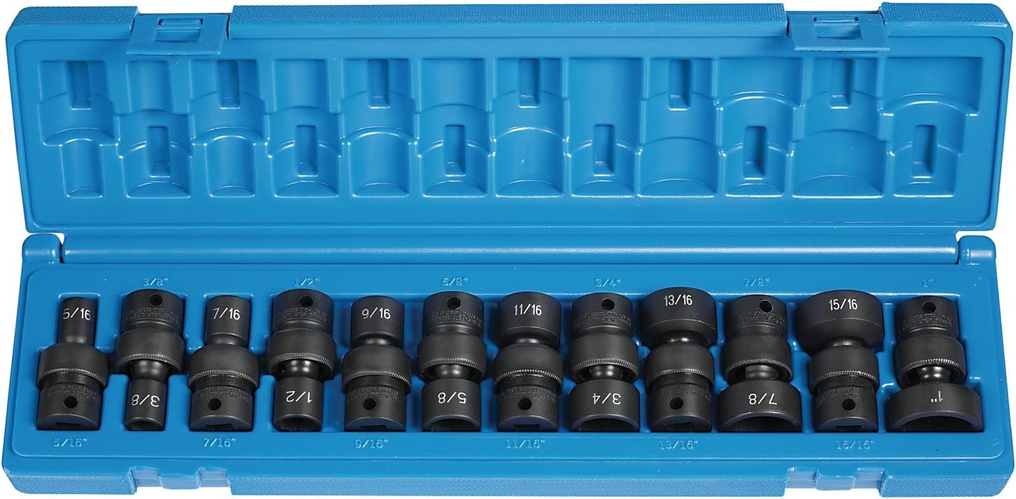 Grey Pneumatic (1212U) 3/8" Drive 12-Piece 6-Point Socket Set