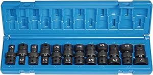 Grey Pneumatic (1212U) 3/8" Drive 12-Piece 6-Point Socket Set