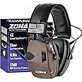 ZOHAN Electronic Shooting Earmuffs, Hearing Protection Shooters, NRR 23dB Noise Reduction Gun Range Ear Protection Headphones