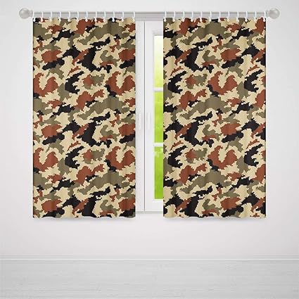 Amazon Com Yoliyana Camouflage Bedroom Blackout Curtains