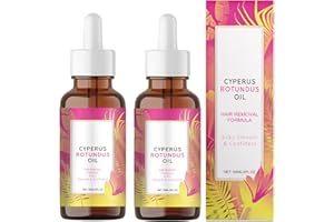 Cyperus Rotundus Oil for Hair Removal & Smooth Skin, Natural Cyperus Rotundus Oil, Suitable for All Skin Types, 2PCS