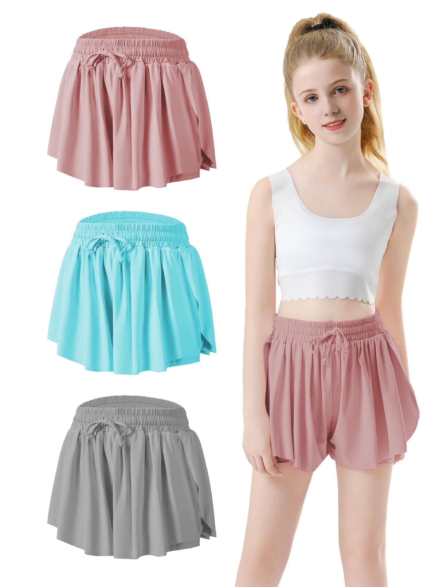 Flowy Shorts Girls Butterfly Shorts Girls Athletic