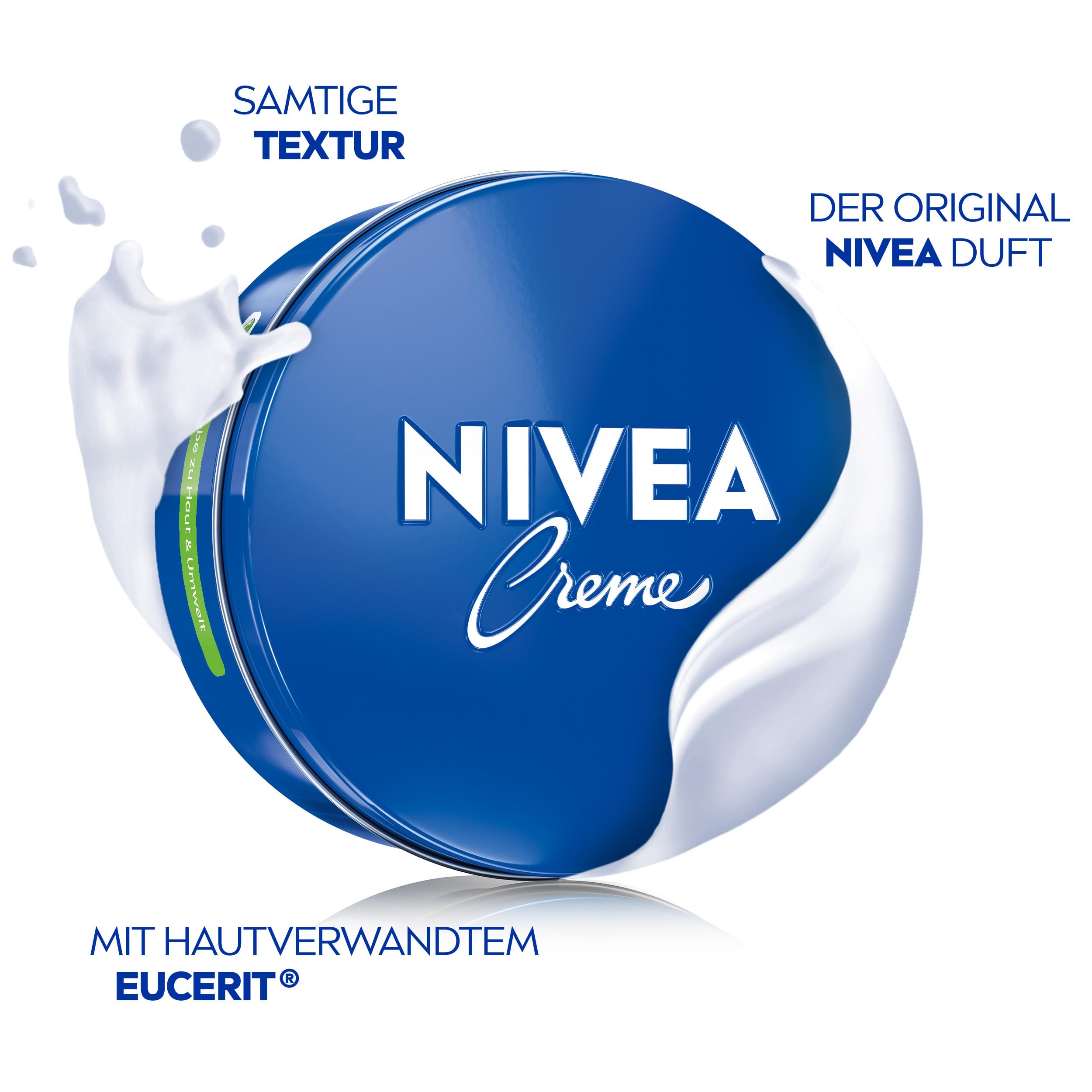 NIVEA Creme Dose Universalpflege, klassische Feuchtigkeitscreme für alle Hauttypen, reichhaltige Hautpflege mit hautverwandtem Eucerit (400 ml) 2