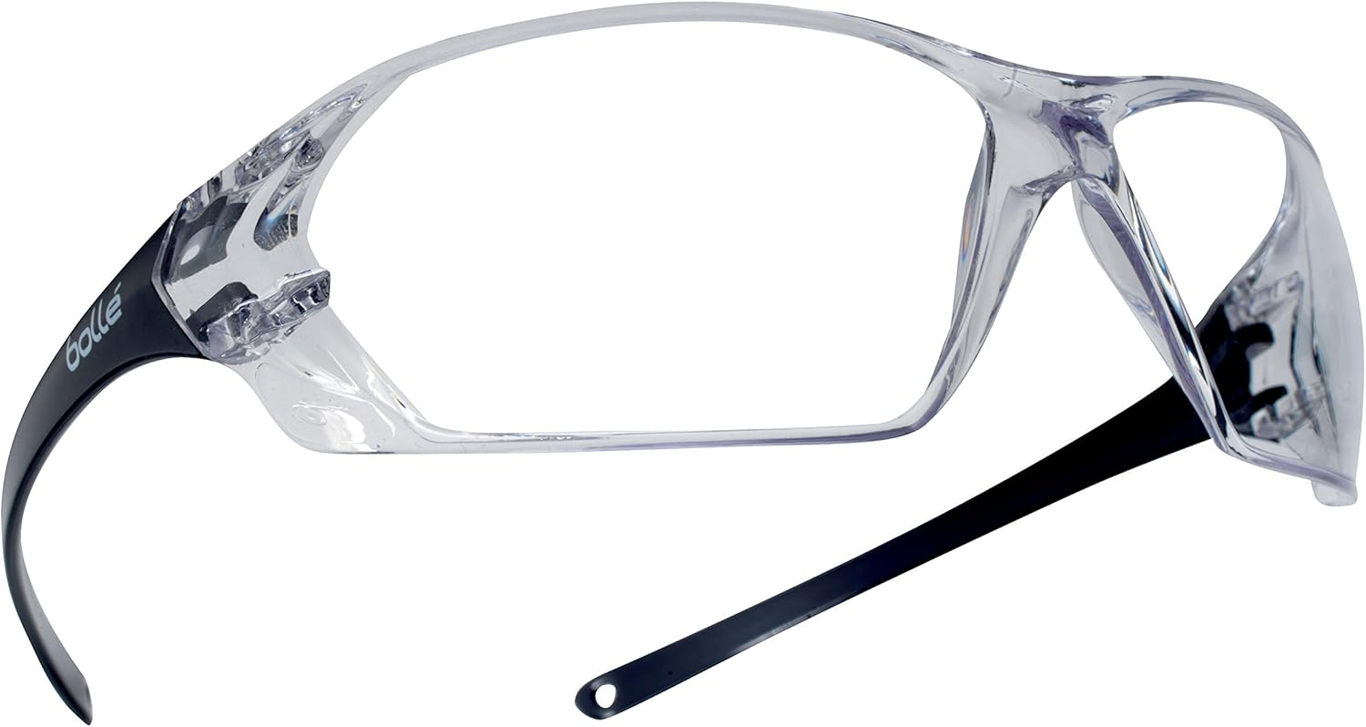 Bollé Safety 253PR40057 Prism Safety Eyewear with Shiny Black Rimless
