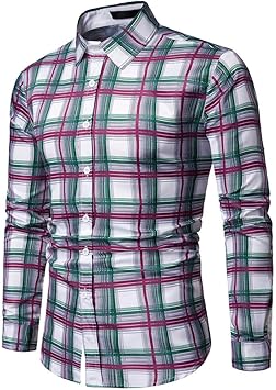 Amazon Co Jp Xbots かっこいい シャツ メンズの新しいカジュアルで自己啓発性のチェックシャツ長袖チェックシャツ ビジネス ワイシャツカジュアル シャツ メンズカジュアルスリムチェック柄シャツ トップス 春 秋 冬 服 ファッション小物