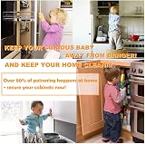 AUGOLA Child Safety Locks 12 Pack Invisible No-Drill Cabinet Locks White view 2