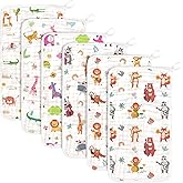 decalsweet Baby Burp Cloths Muslin Washcloths 6 Pack Muslin Burp Cloths 100% Cotton Large 20''x12'' Soft 6 Layers Baby Burp Rags for Boys Girls Baby Essentials for Newborn Gift Machine Washable