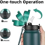 OLDLEY 1L Stainless Steel Water Bottle with Straw Leakproof Vacuum Flask view 4