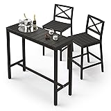 Cozyman Outdoor Bar Height Table and Chairs Set, 3