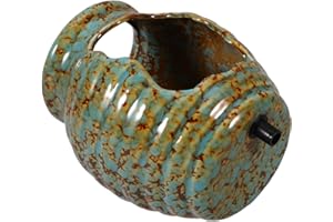 SEWACC Ceramic Water Fountain Jar for Indoor Use Decorative Fish Tank Traditional Terracotta Material