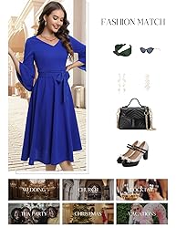 DRESSTELLS Royal Blue Cocktail Dress for Women