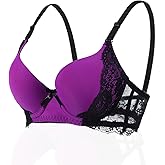 Numgug Push Up Bras Lace Bra Comfort Padded Underwire Bra & Everyday Bras for Women