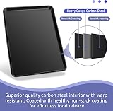 HaWare Large Nonstick Baking Tray Set of 2 40x30x2.5 cm Carbon Steel view 6