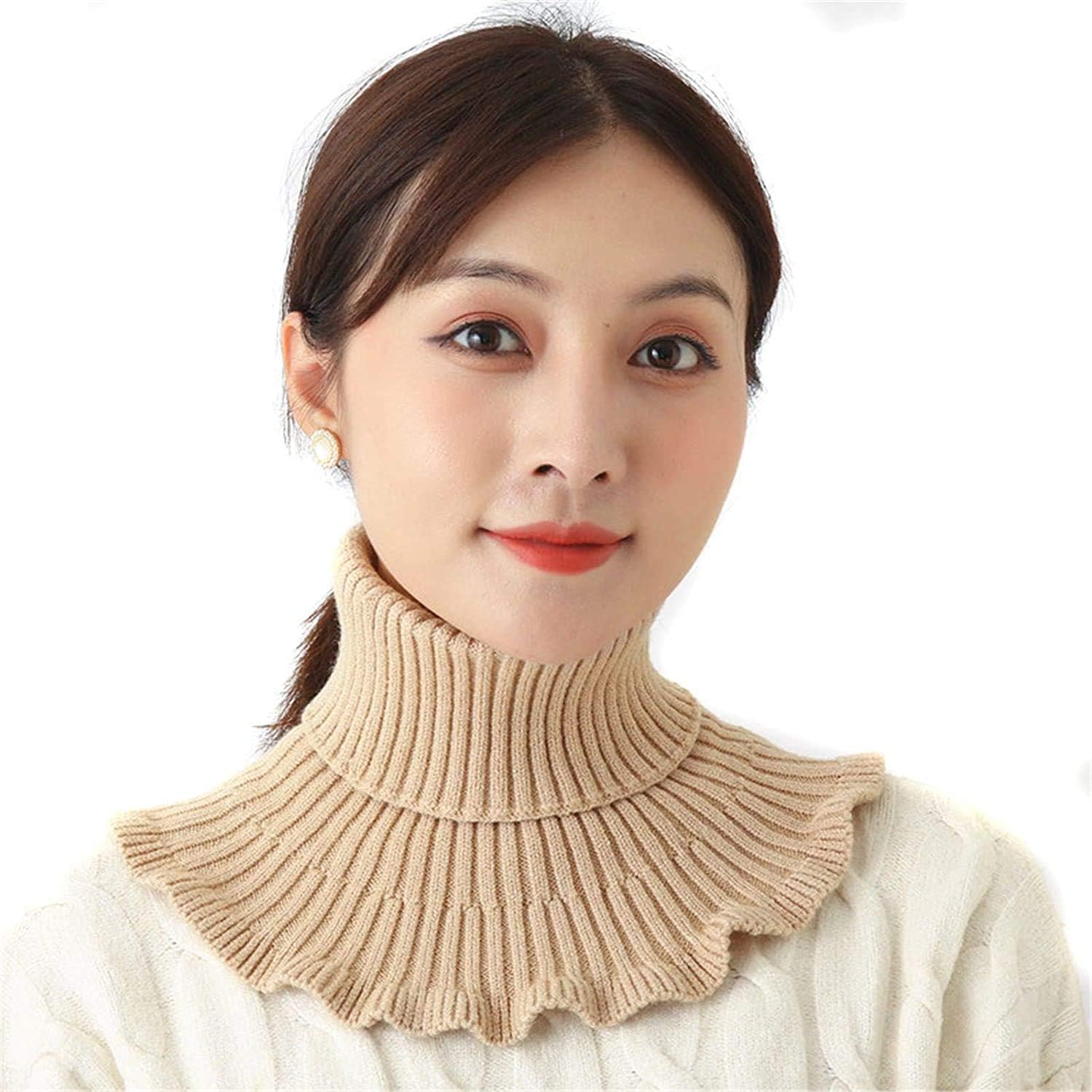 Wavy Turtleneck Dickie, Warmer Durable Elegant Turtleneck Neck False