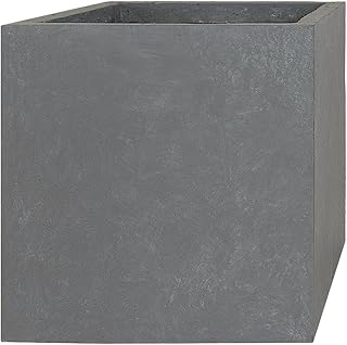 Pflanzwerk® Pflanzkübel Cube Grau 46x55x55cm *Frostbeständig* *UV-Schutz* *Qualitätsware*