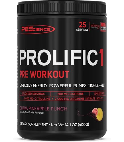PEScience High Volume Stim-Free Pre-Workout Powder, Melon Berry Twist