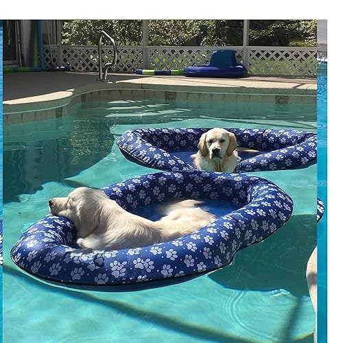 Ginkago Inflatable Pool Float for Adult Dogs and Puppies, Large