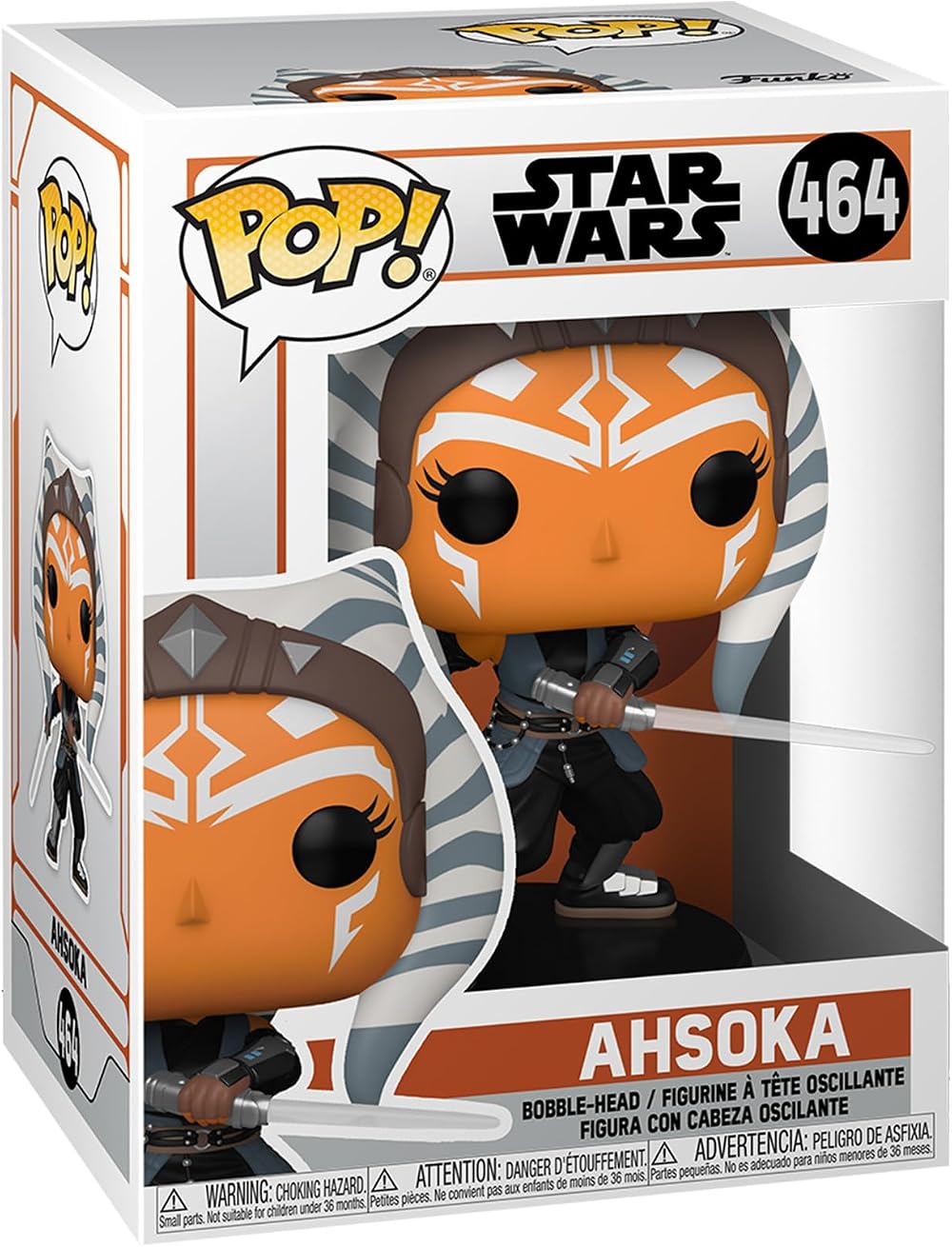 Funko Pop Star Wars The Mandalorian Ahsoka Tano with Sabers Vinyl Figure