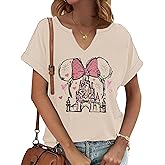 Magical Shirt for Women Magic Kingdom Tshirt Family Holiday Vacation Castle Graphic Tee Tops
