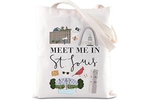 KUIYAI Saint Louis Tote Bag Saint Louis Trip Lovers Gift STL City Vacation Gift Getaway Gift Meet Me In St Louis For Traveler