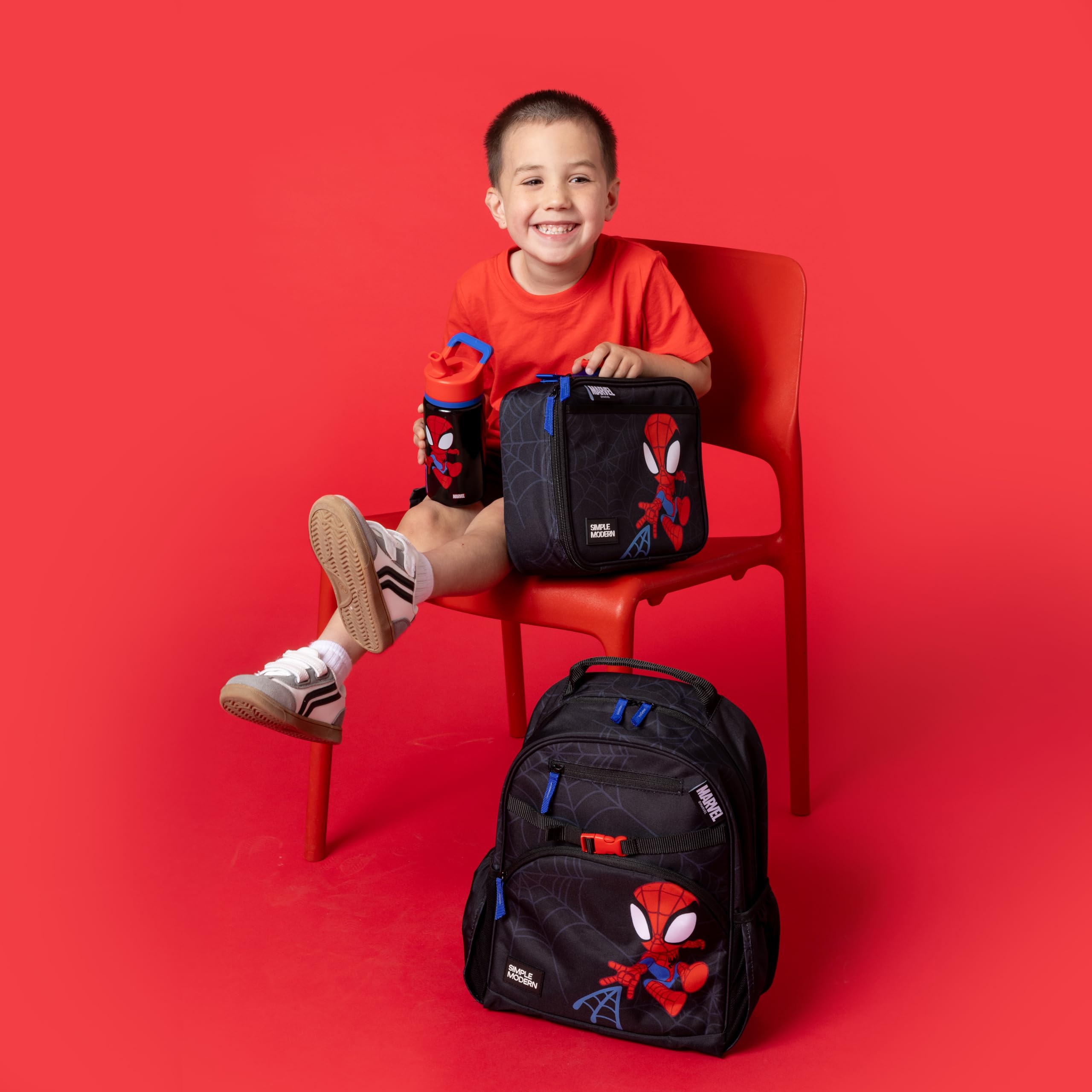 Simple Modern Medium Marvel Toddler Backpack for School Girls and Boys | Kindergarten Elementary Kids Backpack | Fletcher Collection | Kids - 15
