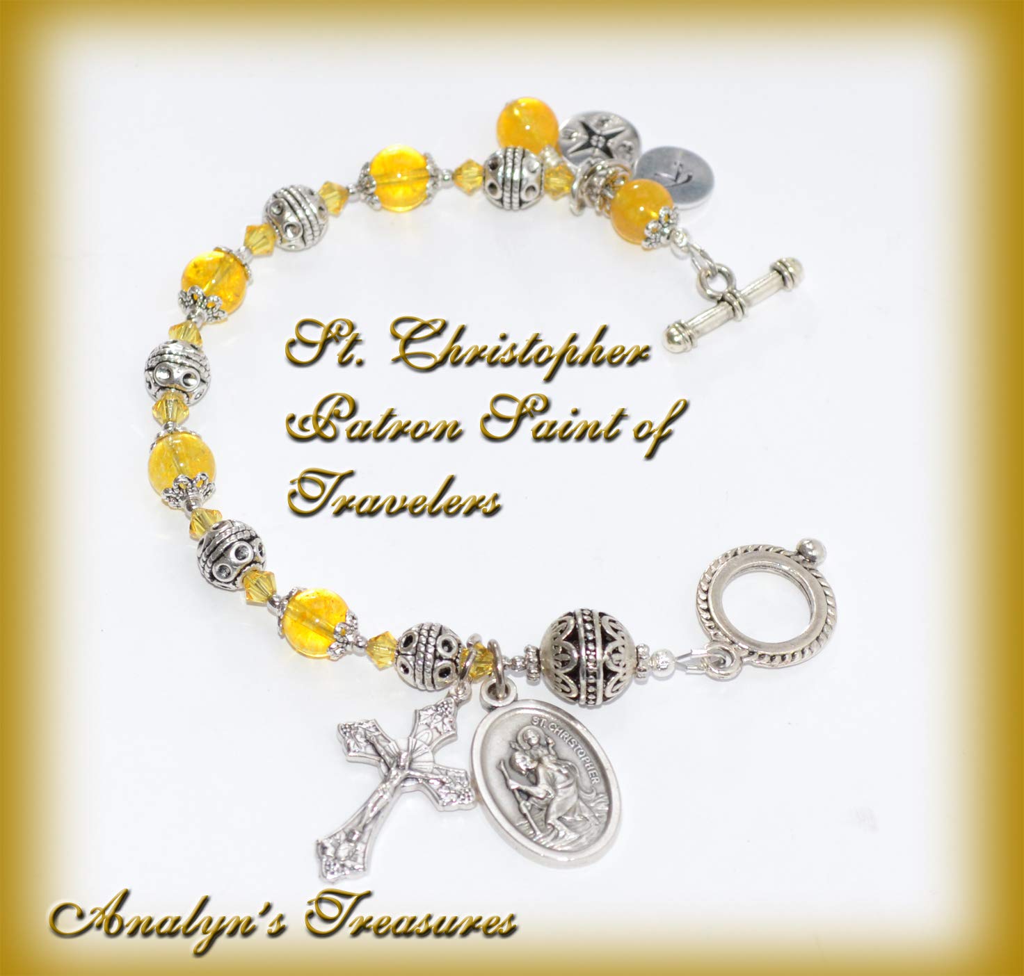 St christopher baby bracelet Clearance