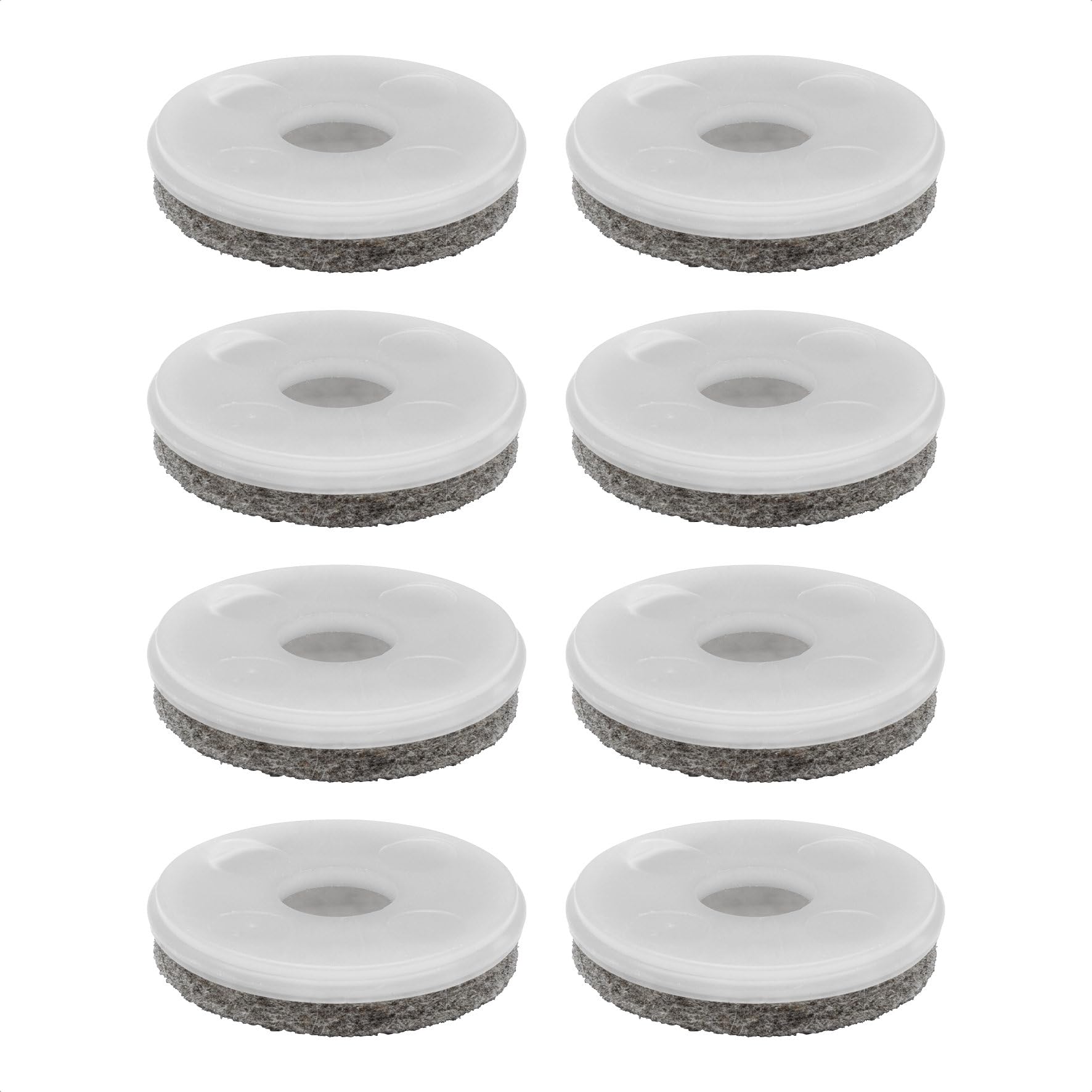 WAGNER QuickClick® Felt glides furniture glides chair glides replacement I 8pcs. set replacement glides exchangeable - wool felt ULTRASOFT - Ø 40 mm - for base Ø 40 mm - Made in Germany - 15833400