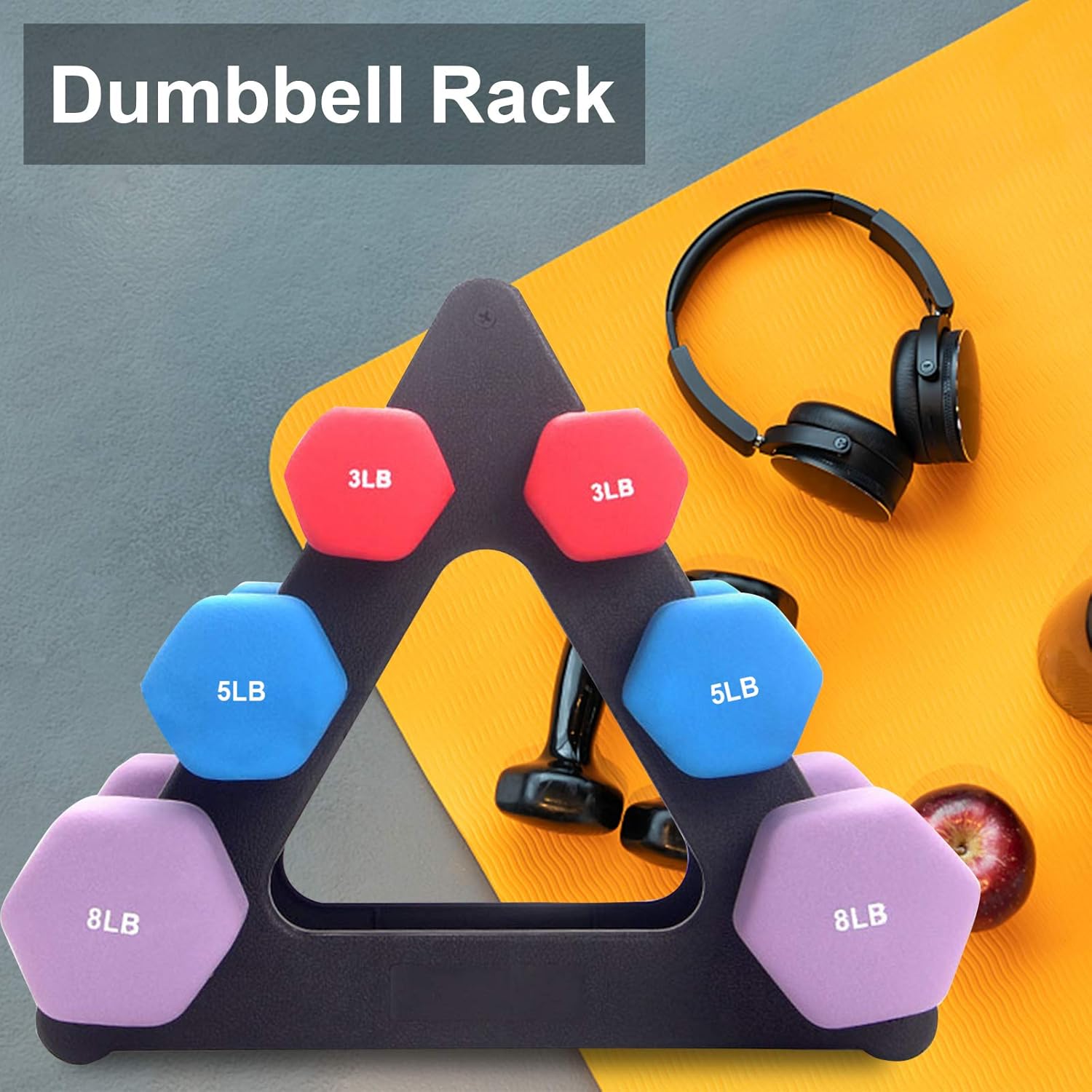 Intelligence Dumbbell Rack Stand, Weight Rack Weight Tree Rack, 3 Tiers Dumbbell Set with Rack Strength Training Weight Racks Hand Weight Rack for Home Gym Organization : Sports & Outdoors