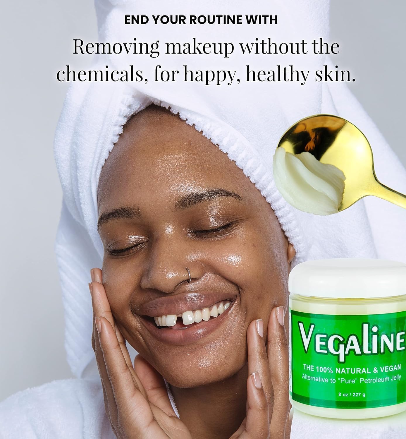 Vegaline - 100% Natural, Vegan & Hypoallergenic Alternative to Petroleum Jelly - Unpetroleum - Lips, Hands, Baby, Makeup Remover and More (2 Ounce)