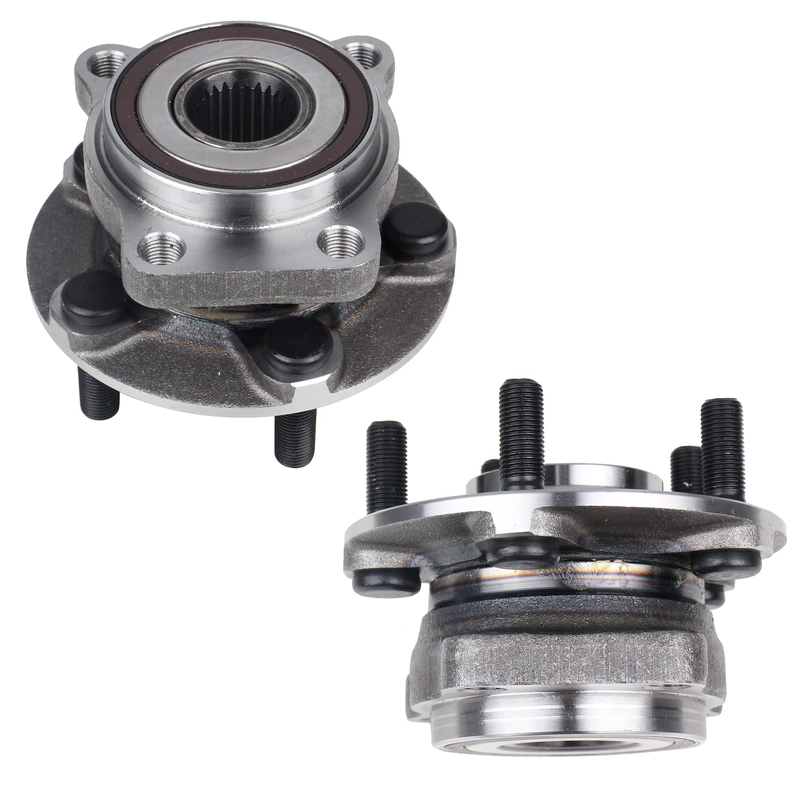 Photo 1 of KUSATEC 513220 2PCS Front Wheel Bearing and Hub Assembly Compatible with Subaru Outback Legacy 2005 2006 2007 2008 2009 2010 2011 2012 2013 2014, 5 Lug Bolts w/ABS