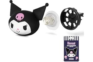 CARBELLA Sanrio Kuromi Car Air Freshener for Cars Trucks SUVs, Hello Kitty and Friends Cute Car Accessories for Women Car Decor Hello Kitty Car Accessories, Replaceable Scent Pods - Midnight Lavender Scent