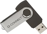Q-Connect USB 16GB Flash Drive Memory Stick - Silver/Black, USB 2.0 view 3