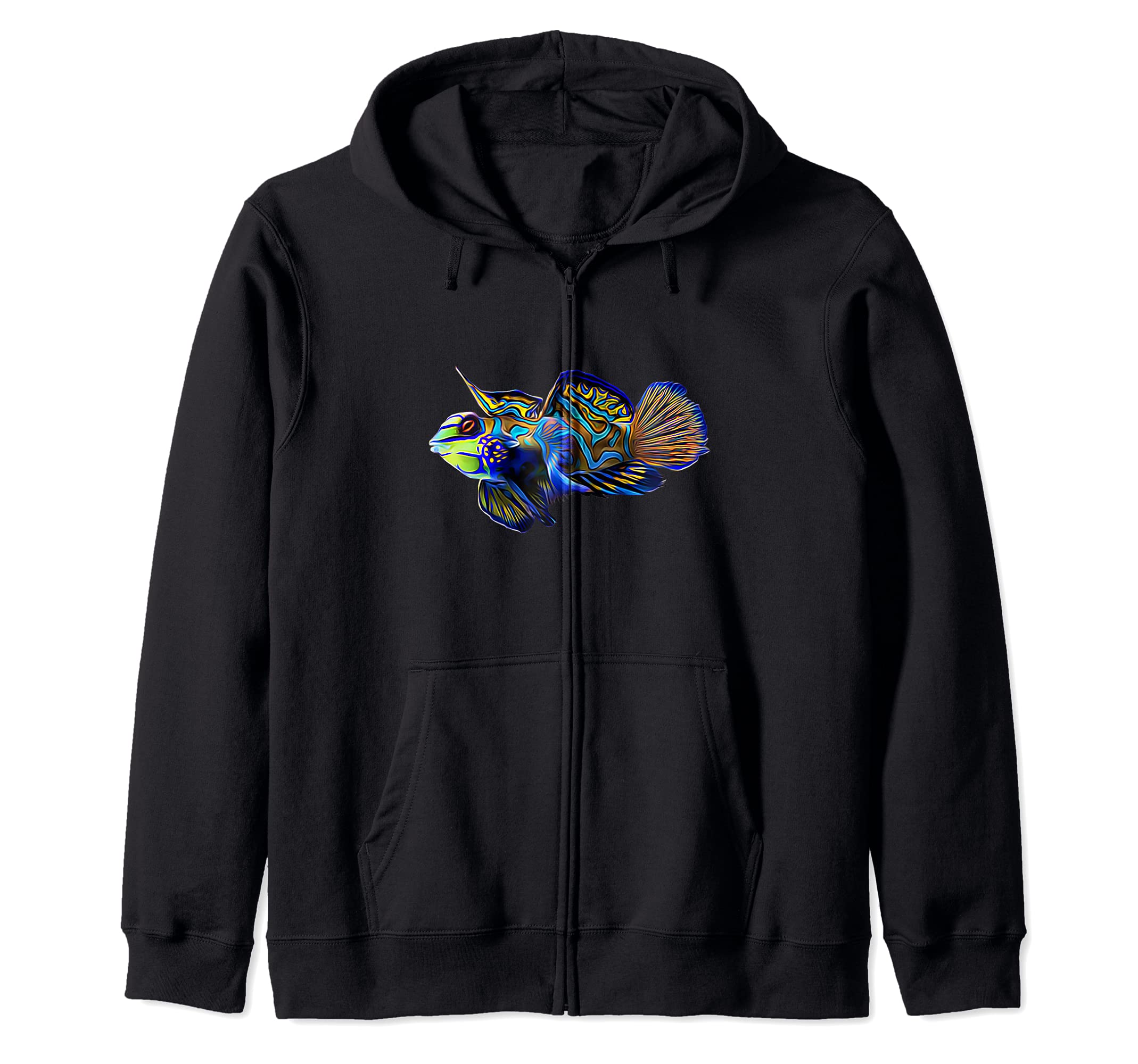 Mandarin Goby dragonet Saltwater reef aquarium fish tank Zip Hoodie