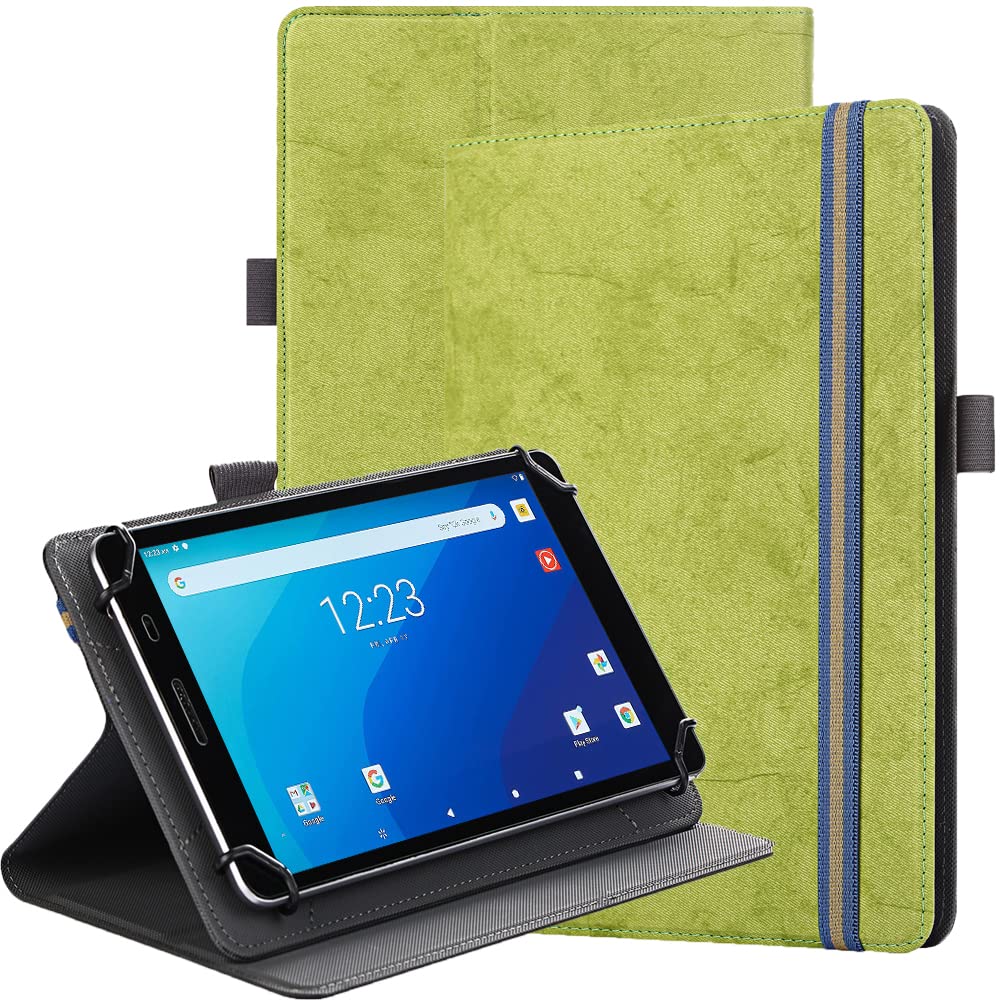 SINSO Universal Stand Folio Case Cover for All 7-8" Tablets (For Fire 7 tablet/For Fire HD 8,For Pad Mini 7/6/5/4/3/2/1,Lenovo Tab M7 7 inch/Lenovo Tab M8 8 inch),Green — image 1