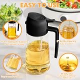 Nepfaivy 2 in 1 Oil Spray Bottle - 470ml Glass Dispenser & Sprayer view 4