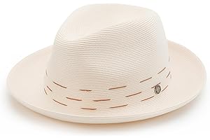 PINEAPPLE&STAR HAT Pineapple⋆ Genoa Fedora Bucket Sun Straw Beach Hat Fine Braid UPF50+ Unisex