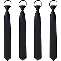 小物 LITTLEBIG leather narrow tie Xinnun 4 Pieces Zipper Ties for Men Adjustable Men's