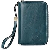 LEEXTON RFID Blocking Passport Holder for Wallet,with Zipper Travel Wallet Credit Cards Case Women Men Passport Cover Wallet