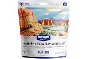 Backpacker's Pantry Santa Fe Rice & Beans with Chicken | Freeze Dried Backpacking & Camping Food, 1 Count
