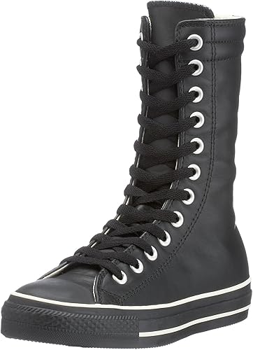 black converse boots size 4