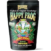 Happy Frog Jump Start Fertilizer - 3-4-3 Blend with Calcium &amp; Mycorrhizal Fungi - Supports Early Growth &amp; Root Development - Phosphorus Fertilizer for Transplanted Seedlings &amp; Re-Potted Plants - 4 lb