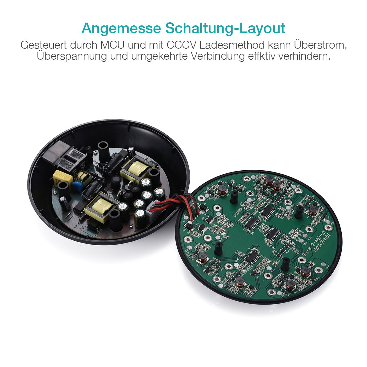 EBL 8 Stecker Akku Ladegerät für 9 V Block Li-ion Wiederaufladbare Akkus