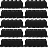 Grneric 50Pcs Drawstring Backpack Bulk Cinch Bag, Drawstring Bags Polyester for Gym Sports Beach Party Trip (Black)