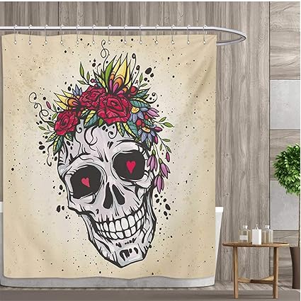 Amazon Com Smallfly Sugar Skull Bathroom Decor Sets With Hooks
