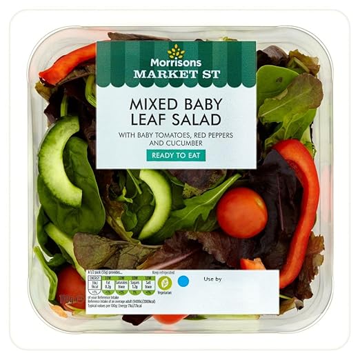 Morrisons Babyleaf Salad Bowl, 110 grams Amazon.co.uk Grocery
