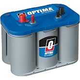 OPTIMA&reg; Batteries D34M BLUETOP&reg; Dual Purpose Boat and RV Sealed AGM Battery | High Performance Deep Cycle and Starting Battery, 750 CCA, Dual Terminal, Maintenance Free, Versatile Mounting