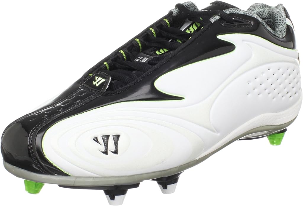 Warrior Men's Burn Low Detachable Lacrosse Cleat, White