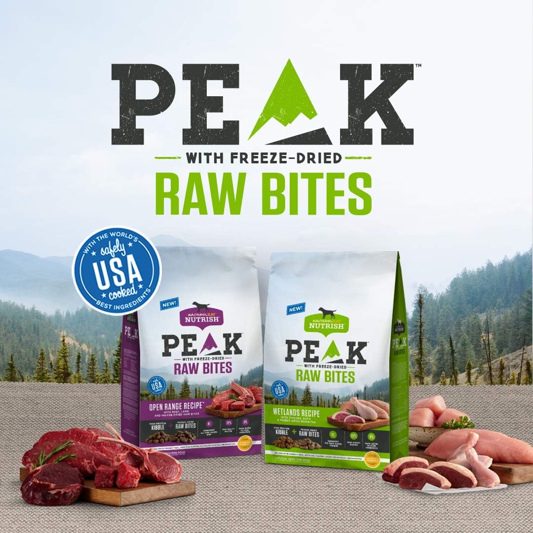 peak raw bites dog food