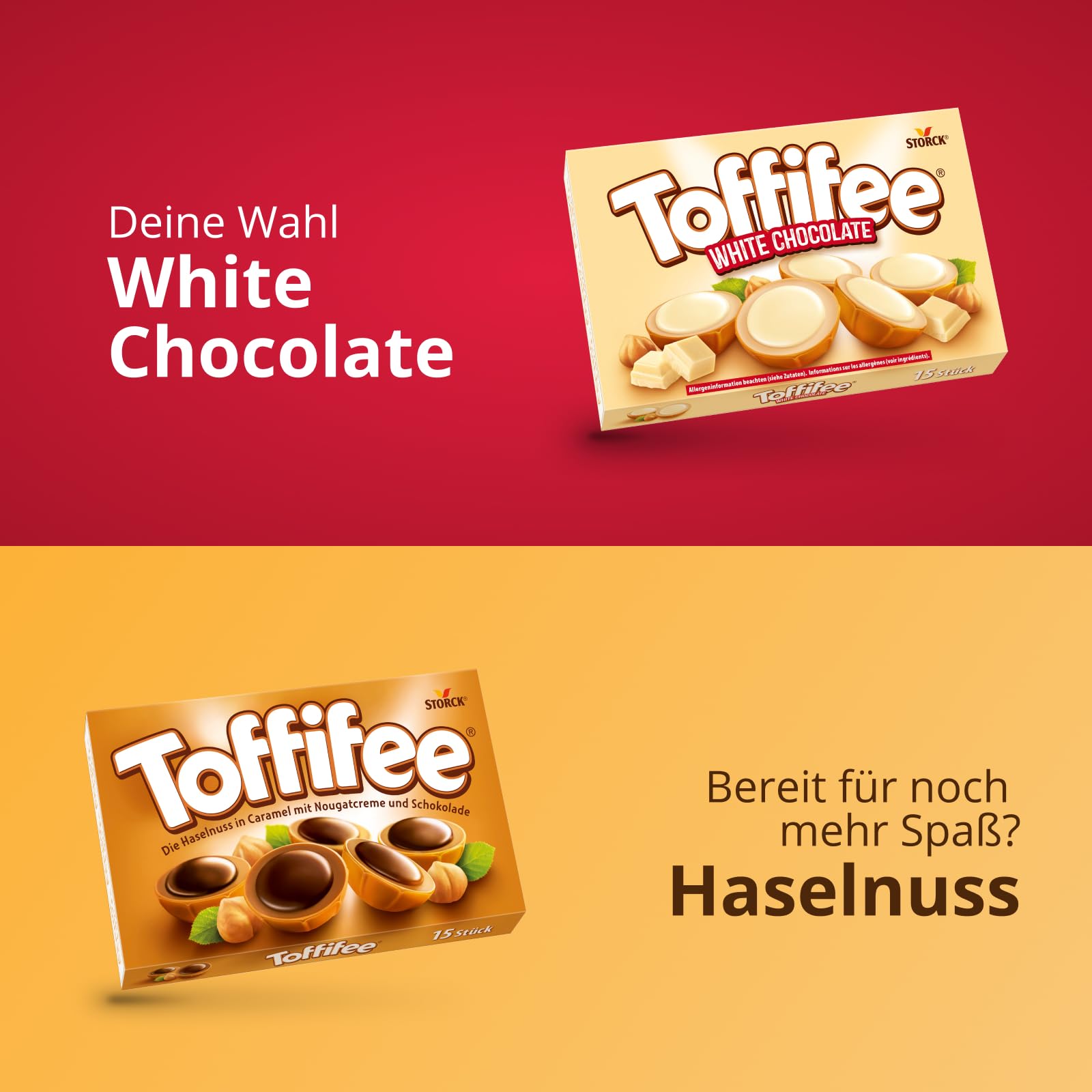 Toffifee White Chocolate – 1 x 125 g – Haselnuss in Karamell mit heller Creme und weißer Schokolade – ideal zum gemeinsamen Naschen und Teilen 7